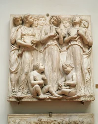 Singing angels, relief from the Cantoria, c.1432-38